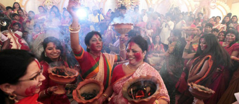 durga puja in kolkola